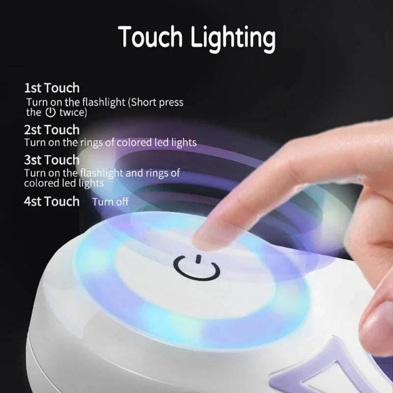 LED Retractable Dog Leash with light