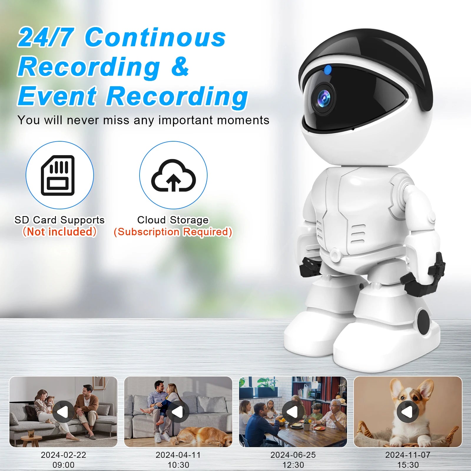 Noahtec Robot Camera  Indoor Home Security Camera