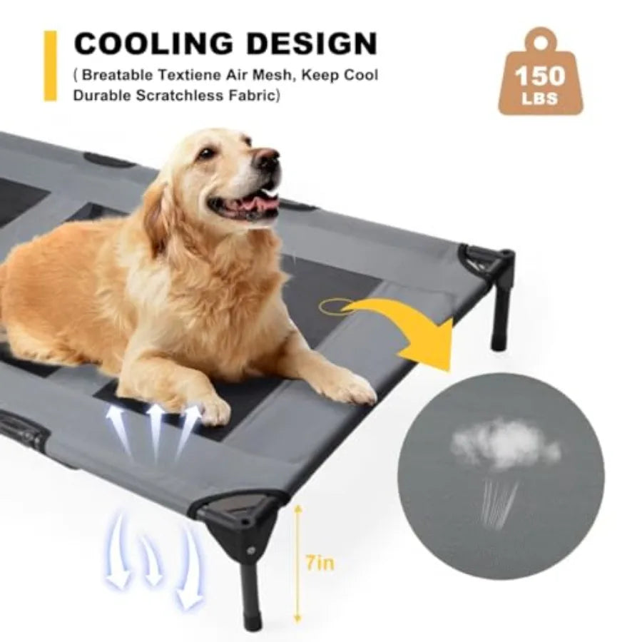 Elevated Dog Bed with Canopy