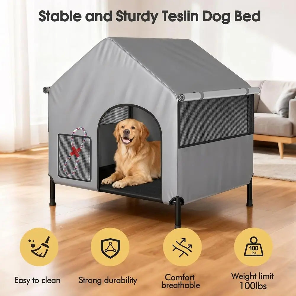 Outdoor Dog House for Small and Large Dogs,