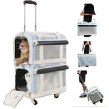 Wheeled Double Cat Carrier & Pet Stroller,