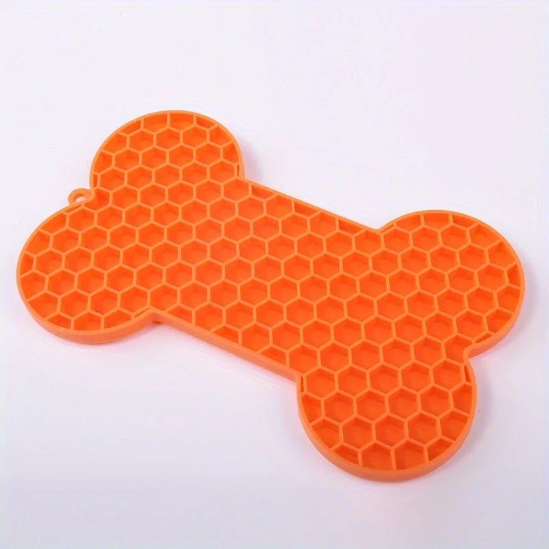 Dog Slow Pad Bone, Food  Licking Pad