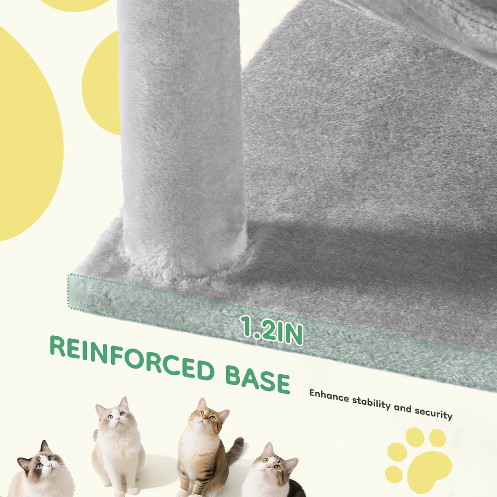 JHK 44In Cat Tree Tall Multi-Cat Climbing Tower