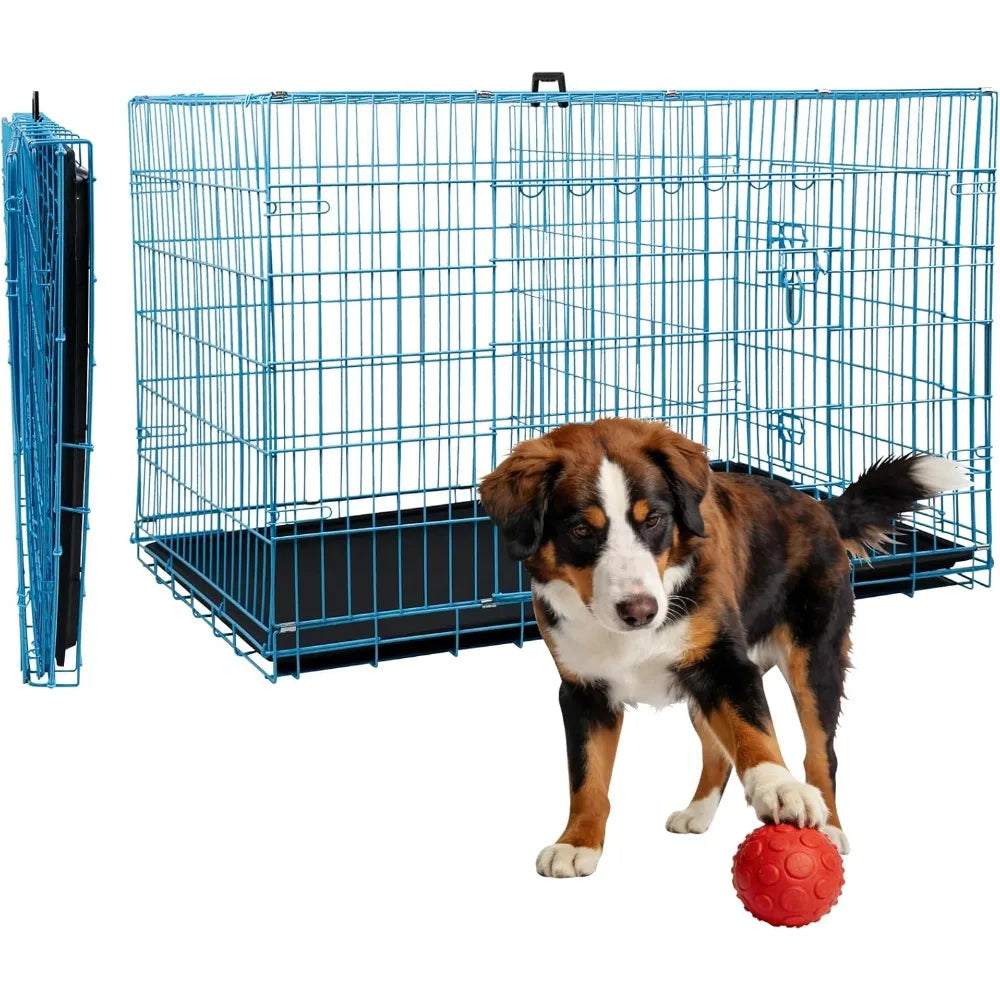 18 Inch Dog Crate, Folding Metal Wire Dog Cage