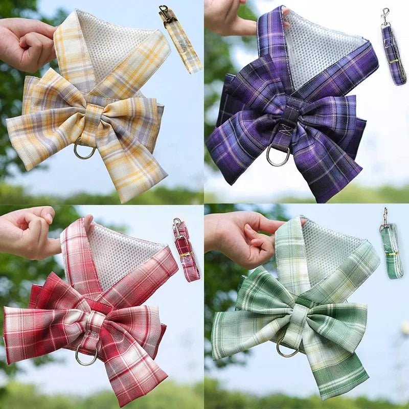 Cute No-Pull Dog Christmas Harness Set -