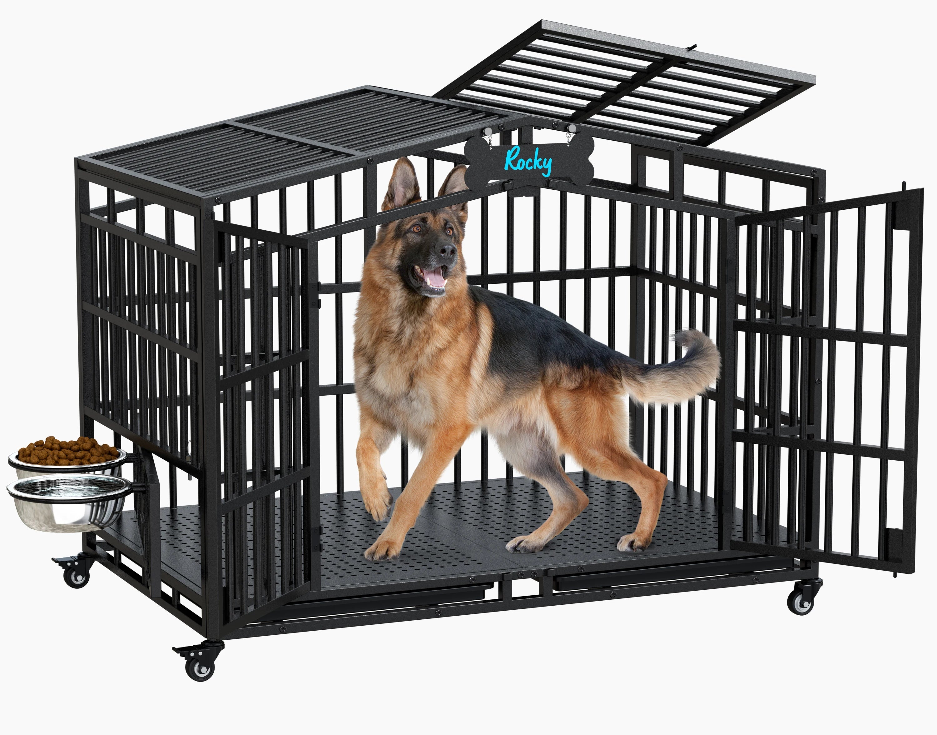 EasyCom 41"/48" Heavy Duty Extra Large  Dog Crate
