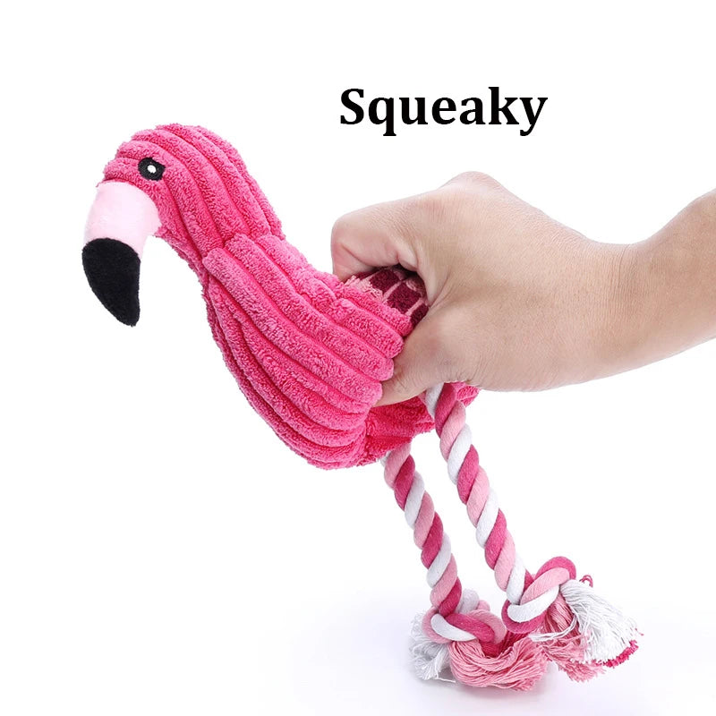 Plush Animal Shape Squeaky Dog Toy