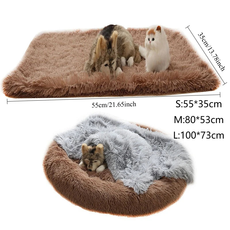 Soft Pet Blanket Washable, Long Plush Dogs Blankets