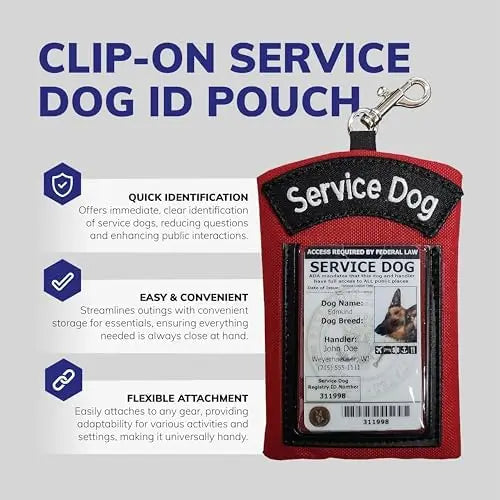 Active Service Dog ID Card Pouch 
SEO optimized: ActiveDog