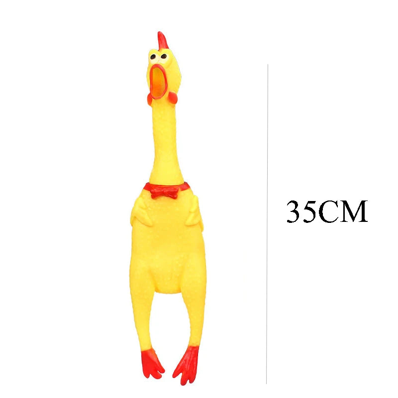 Funny Squeaky Screaming Chicken Pet Toy