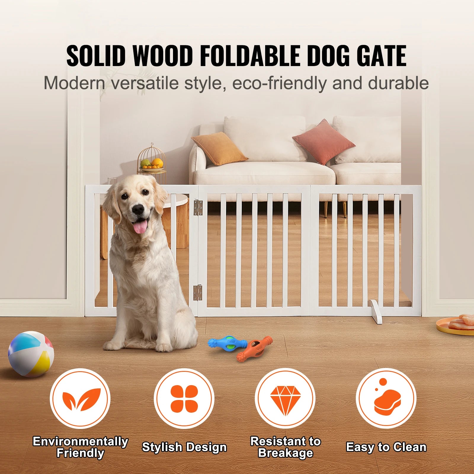 SucceBuy Free Standing Dog Gate