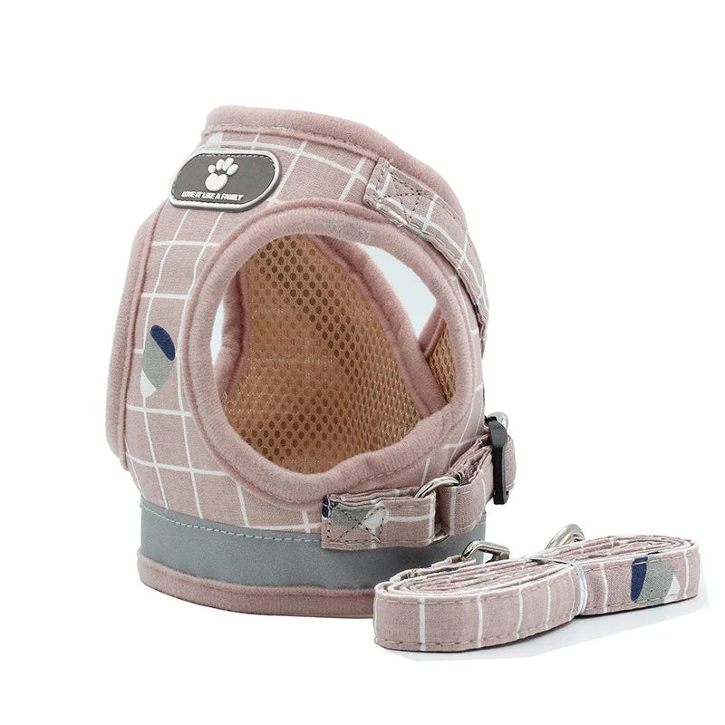 Nylon Puppy Harness Vest with Leash