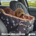 Black Fabric Dog Car Seat -