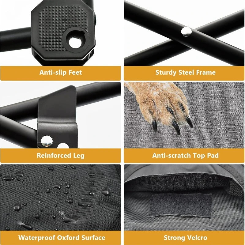 Elevated Dog Bed, Portable Raised Pet Cot