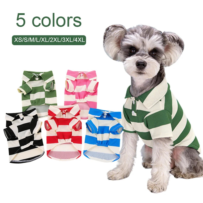 Pullover Pet Dog Polo Shirt Dog Clothes