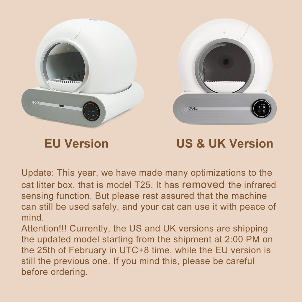 DOEL Self Cleaning Automatic Cat Litter Box 65L
