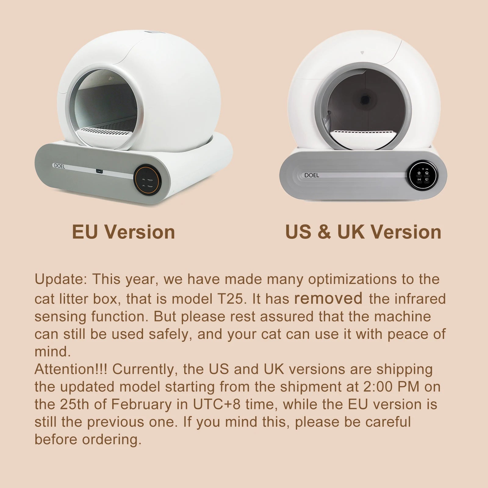 DOEL Self Cleaning Automatic Cat Litter Box 65L