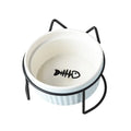 Single Or Double Tilt Bowl Ceramic Bowl for Dog Cat