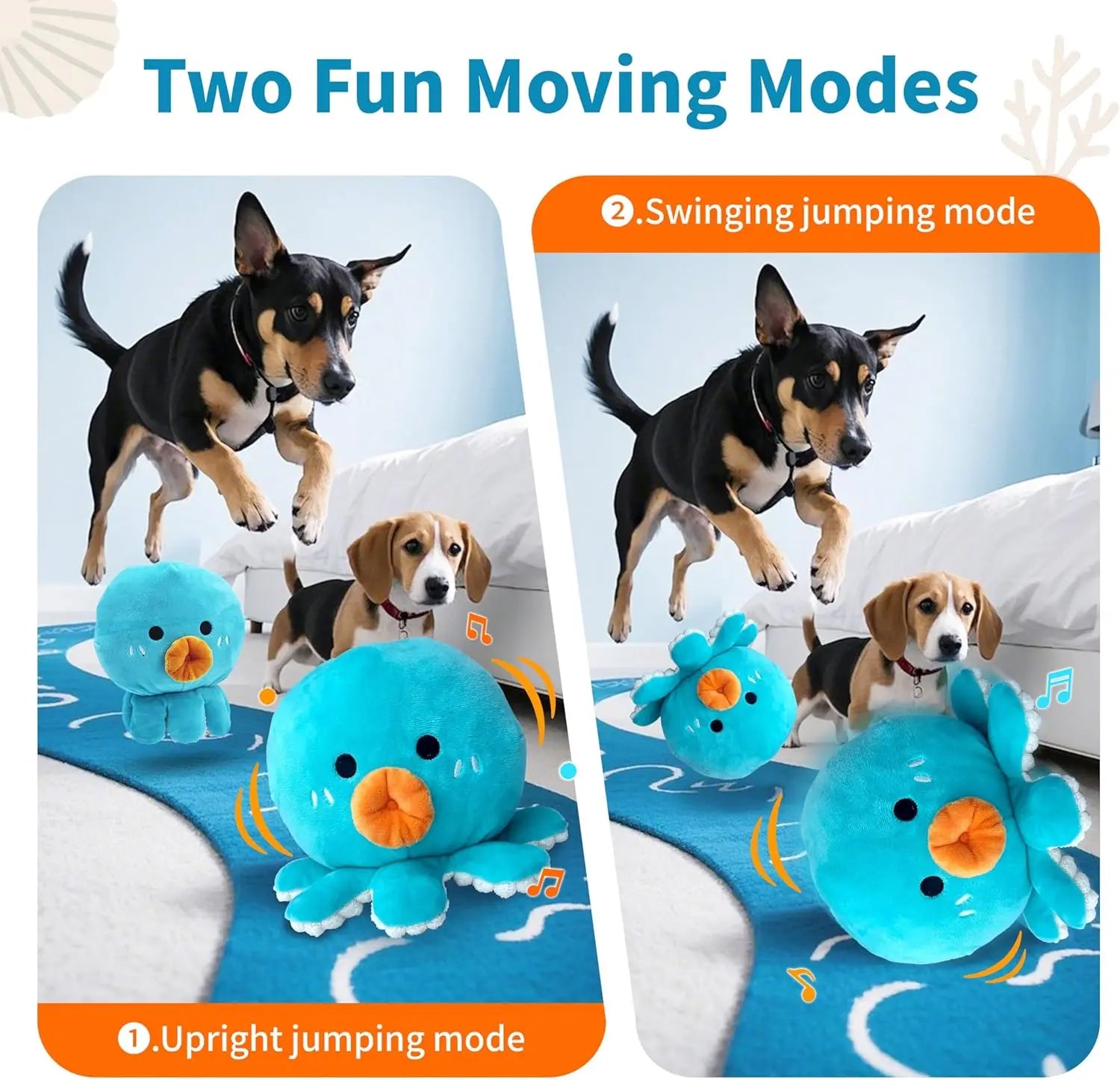 Rechargeable Interactive Moving Dog Toy