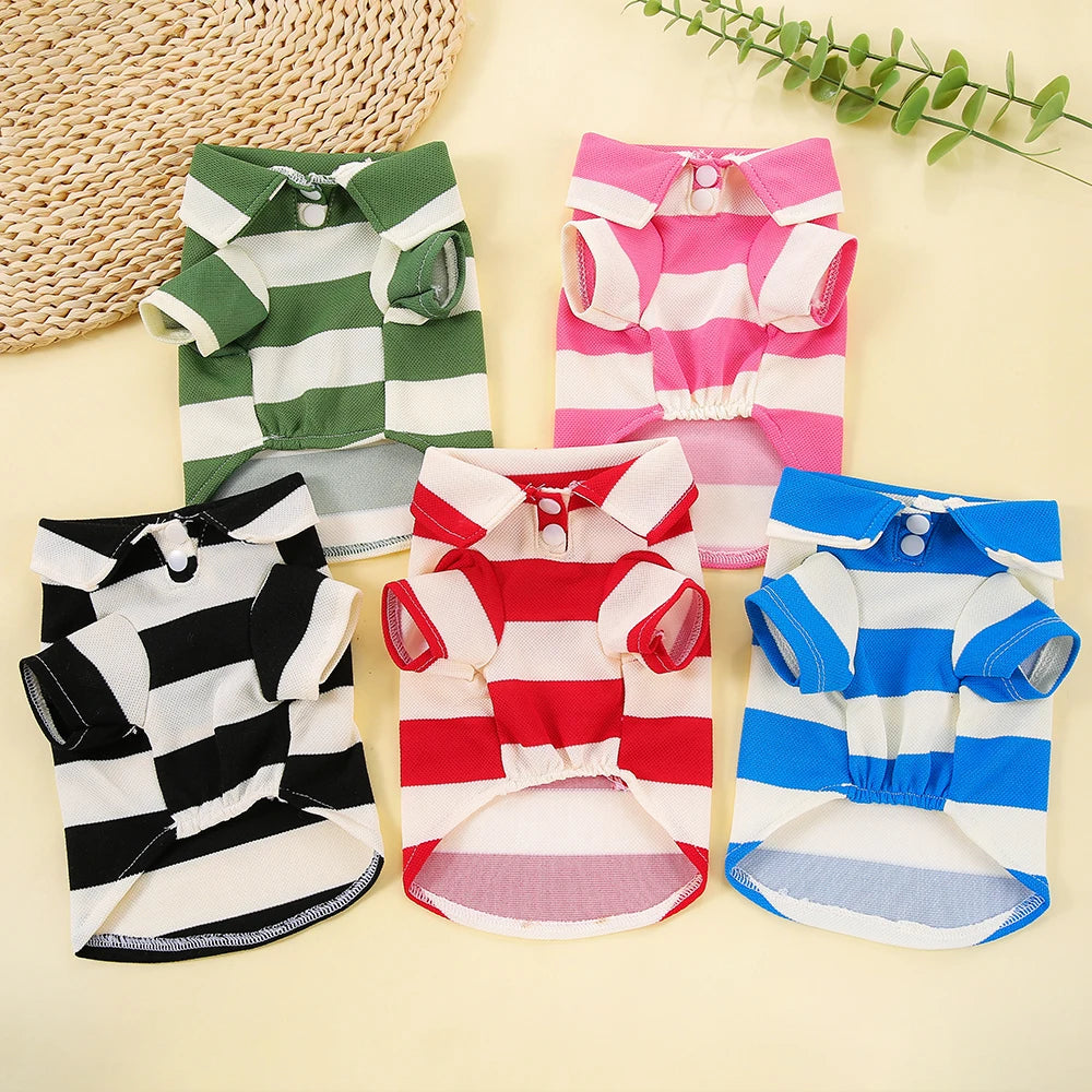 Pullover Pet Dog Polo Shirt Dog Clothes