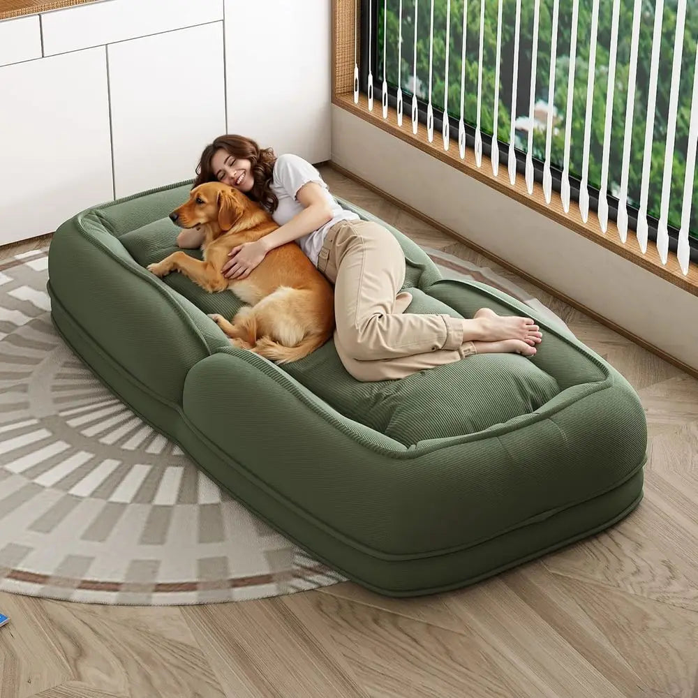 Corduroy Human Size Dog Bed