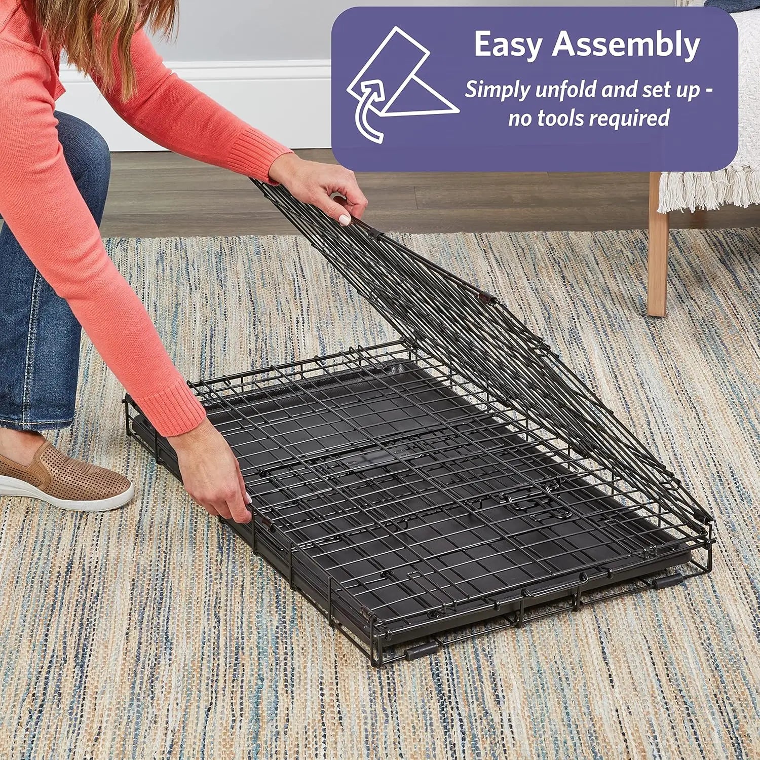 36-Inch Dog Crate for Medium-Large Breeds
