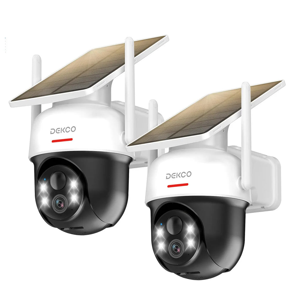 Dekco 2/3/4pcs Solar WiFi Camera
