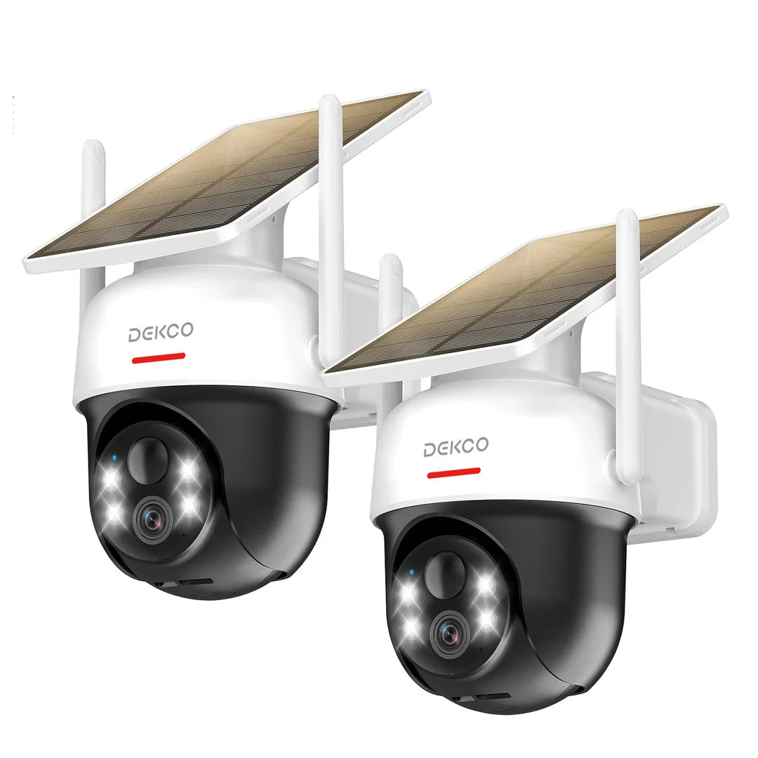 Dekco 2/3/4pcs Solar WiFi Camera