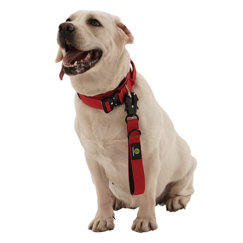 Short Dog Leash Traffic Padded Handle Nylon Dog Lead