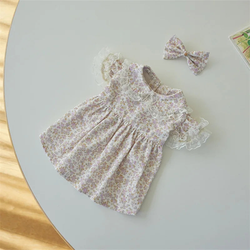 Pet Spring Floral puppy/kitten Printed Dress