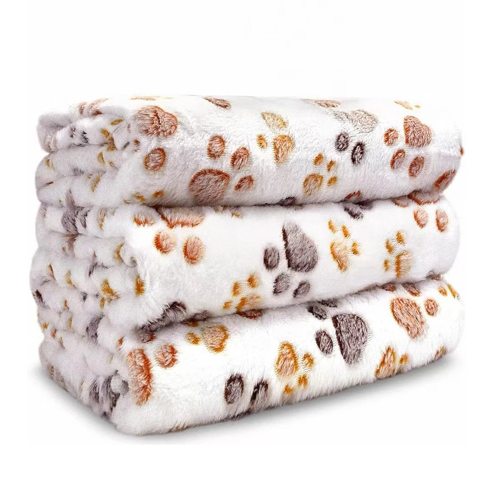 1Pc Super Soft Fluffy Fleece Pet Blanket -