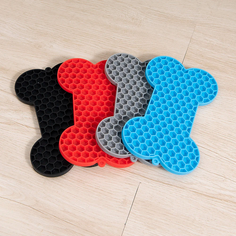 Dog Slow Pad Bone, Food  Licking Pad