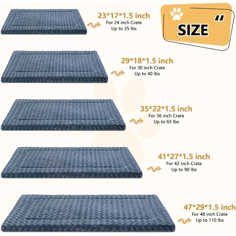 washable reversible dog bed mat crate