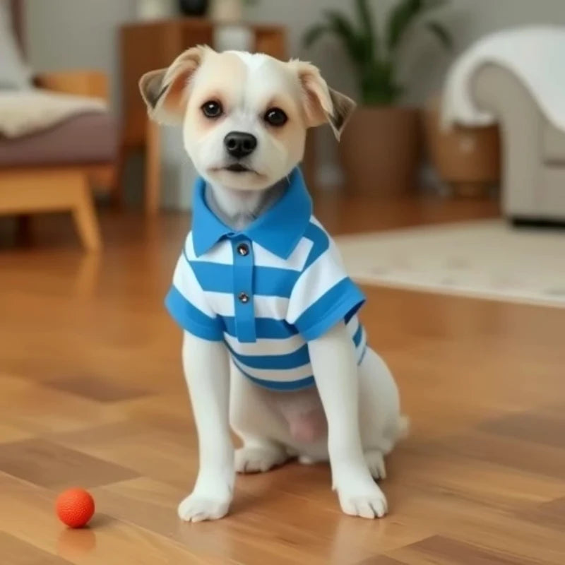 Pullover Pet Dog Polo Shirt Dog Clothes