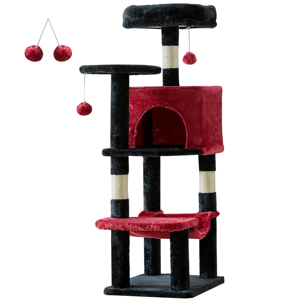 JHK 44In Cat Tree Tall Multi-Cat Climbing Tower
