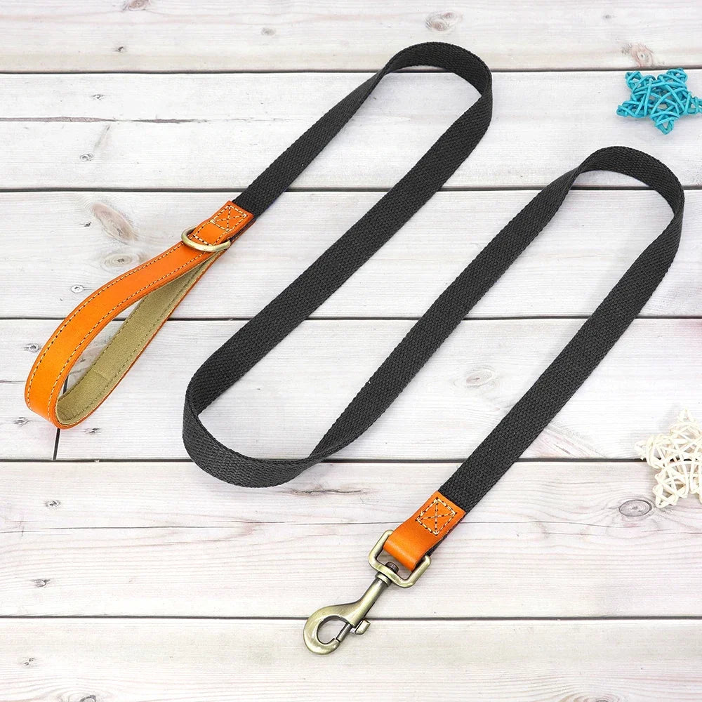 Personalized Nylon Custom Puppy Dog Collar Leash Set