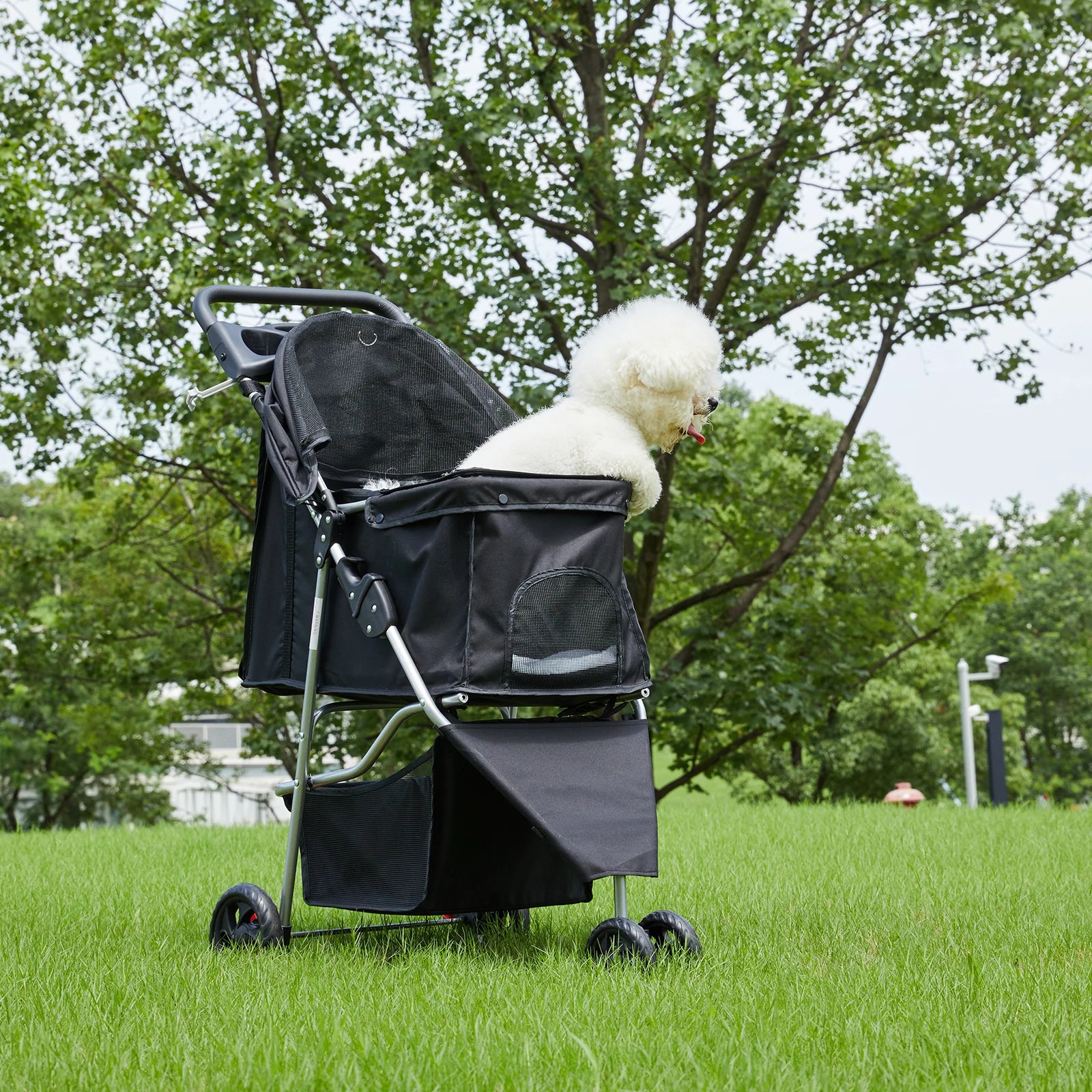 JHK 3 Wheels Foldable Pet Stroller for Small Dogs and Cats