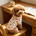 1pc Strawberry Small Dog Ruffled Collar Summer Shirt