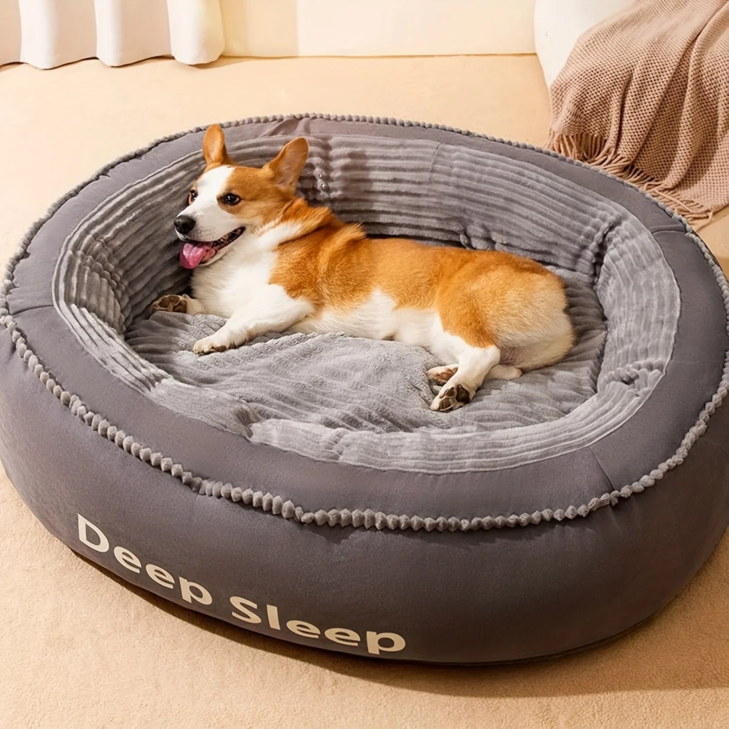Comfortable and Soft Washable Pet Bed
