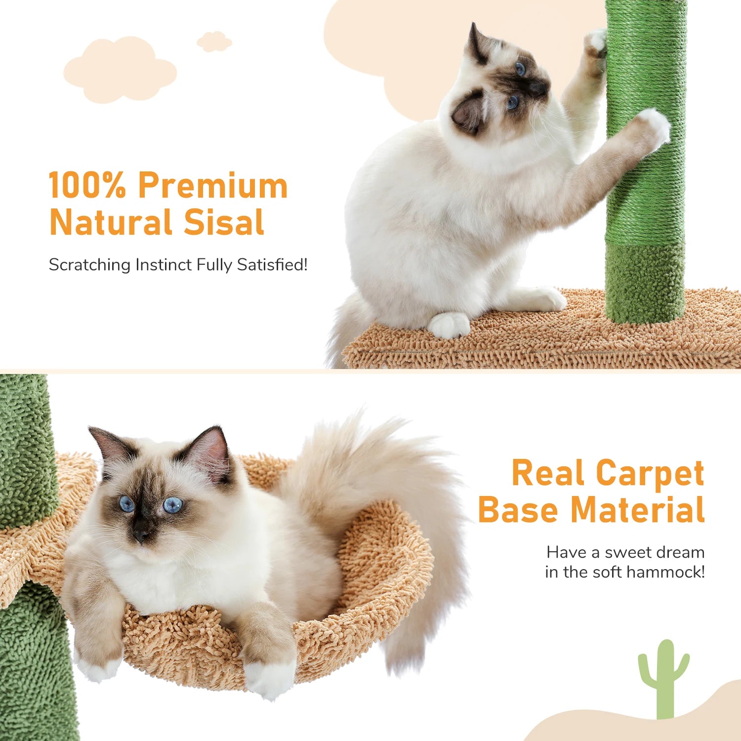 Cat Tree 5-Tier Floor to Ceiling Tower for indoor cats