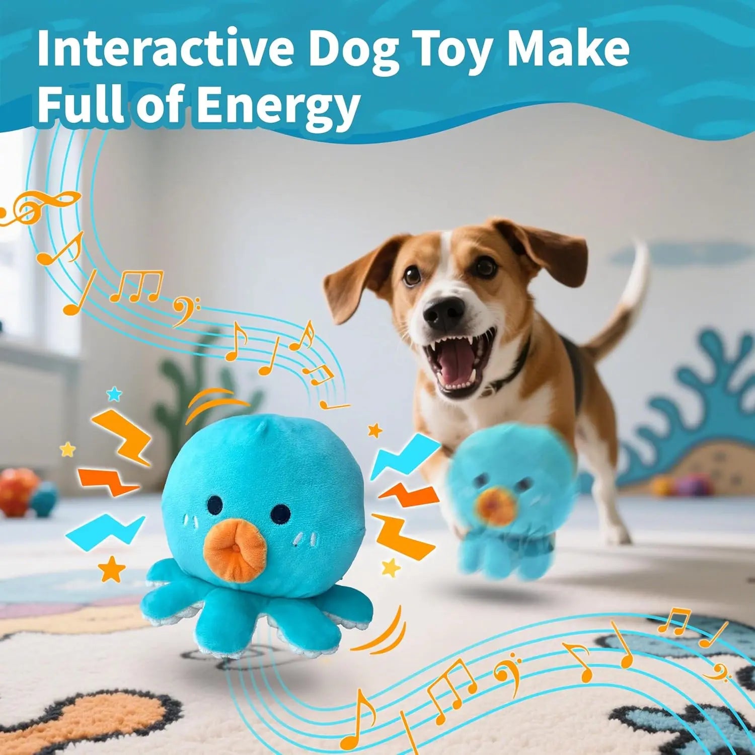 Rechargeable Interactive Moving Dog Toy