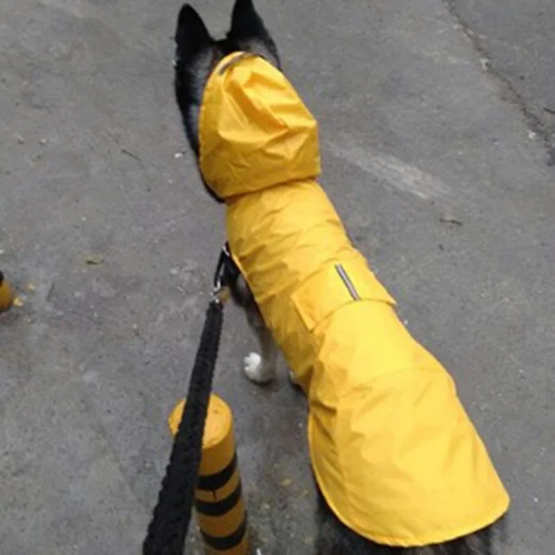 Dog Reflective Waterproof Raincoat Jacket  with Hood