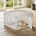 JHK Plastic Dog Playpen 4Panel  Durable Pet Fence