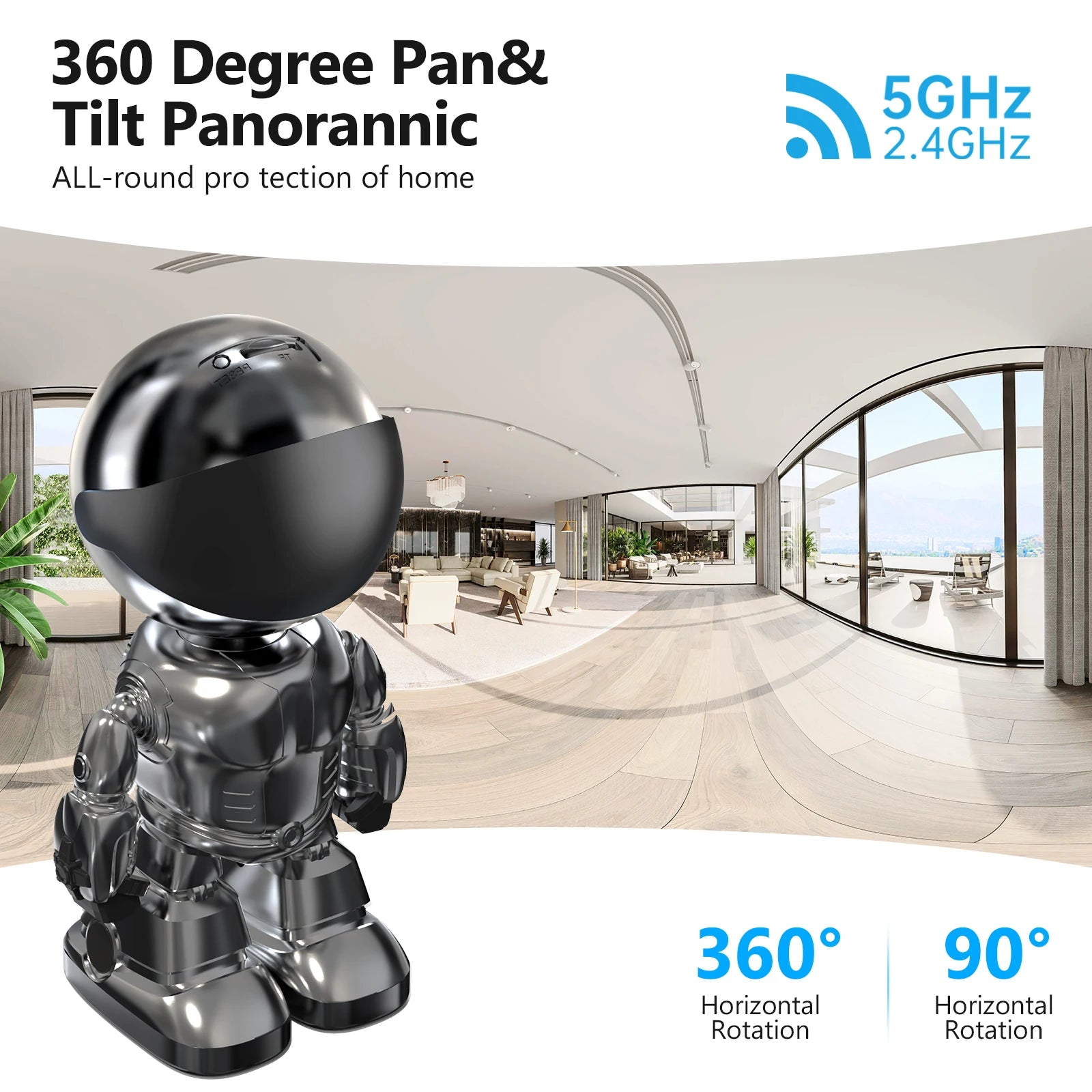 Noahtec Robot Camera  Indoor Home Security Camera