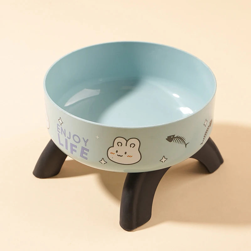 Non-slip elevated Pet food bowl with stand,
