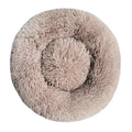 Round Dog Bed with Plush Basket
