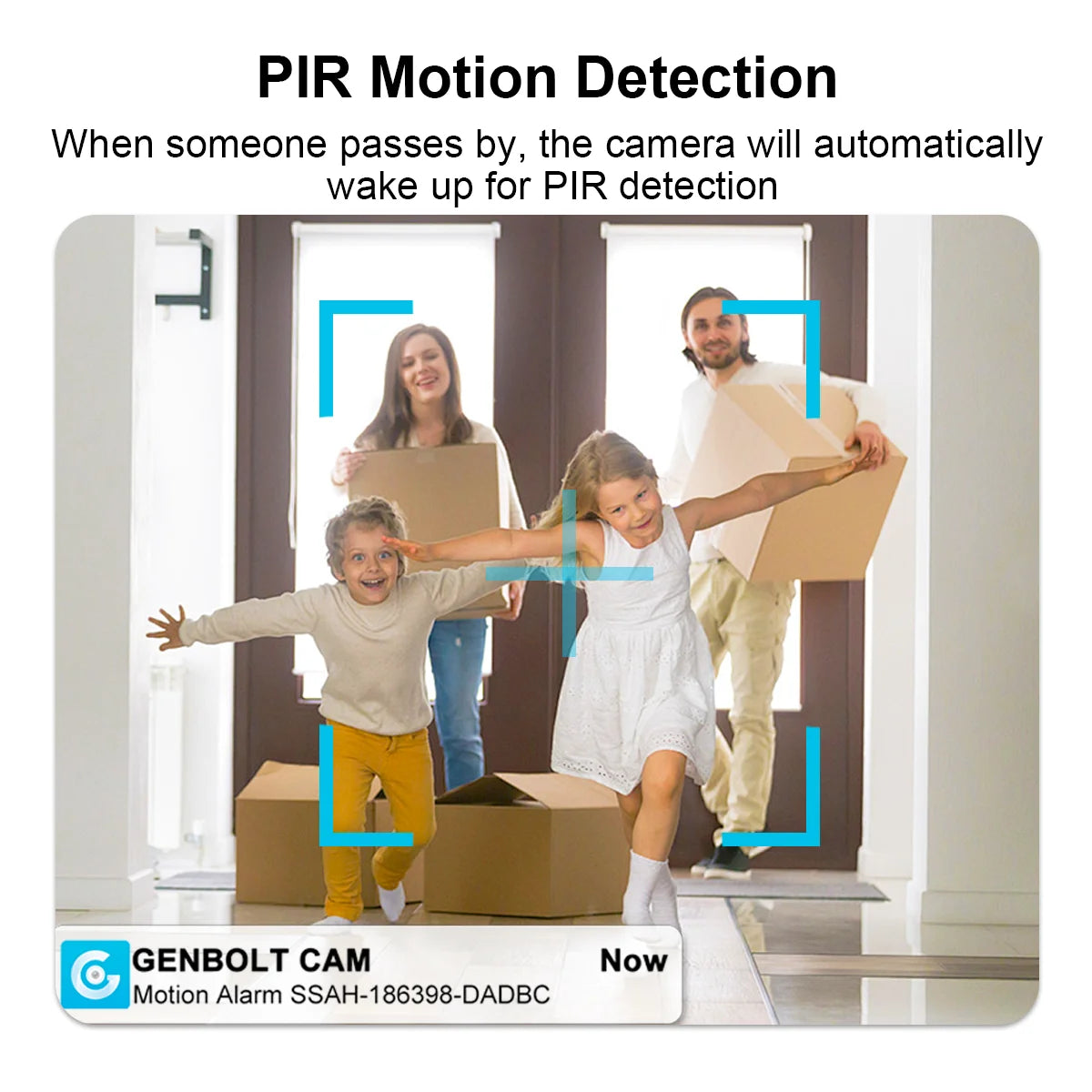 GENBOLT 2K WiFi Indoor Pan Tilt Security Camera,