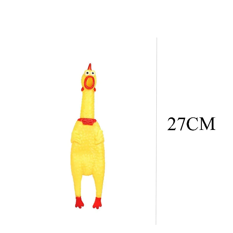 Funny Squeaky Screaming Chicken Pet Toy