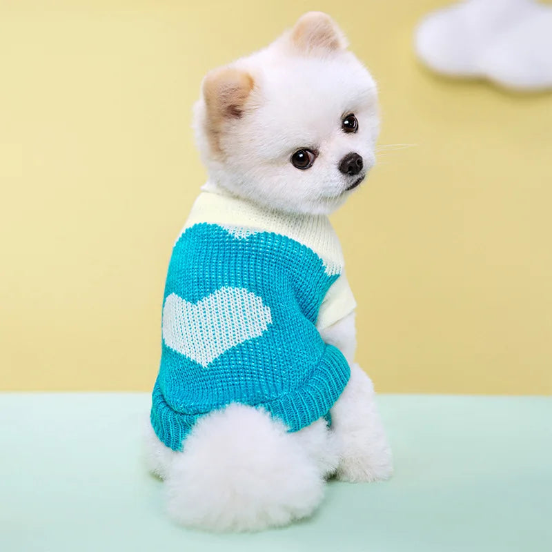 Knitted Dog Sweater S-2XL For Autumn Winter