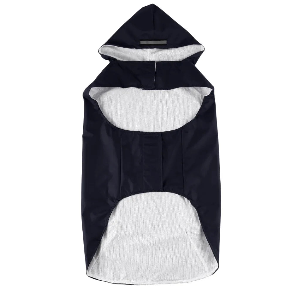 Dog Reflective Waterproof Raincoat Jacket  with Hood